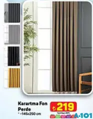 KARARTMA FON PERDE 145X250 CM